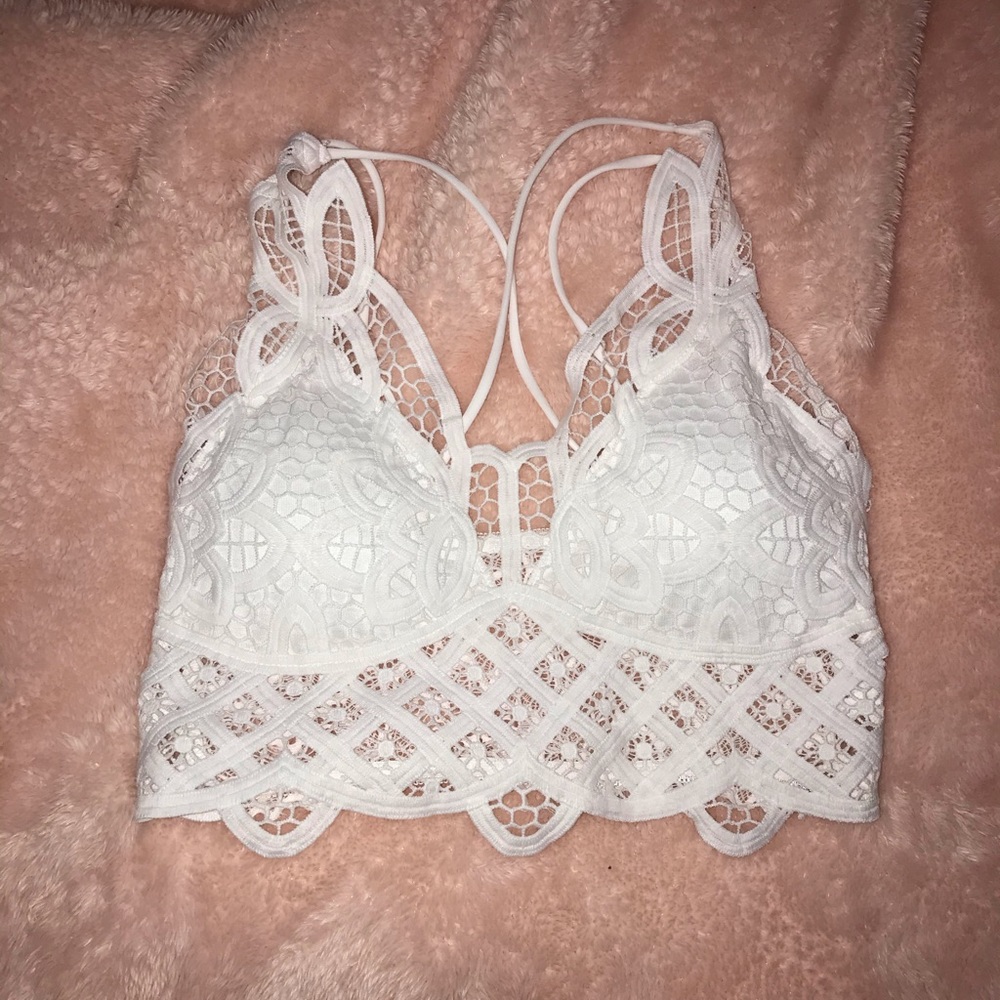 Shein White Lace Bralette